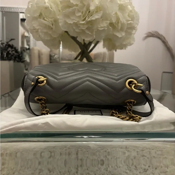 Luxury DESIGNER INSPIRED G G Marmont Leather Shoulder Bag - Picture 6 of 13